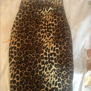 Leopard Pencil Skirt